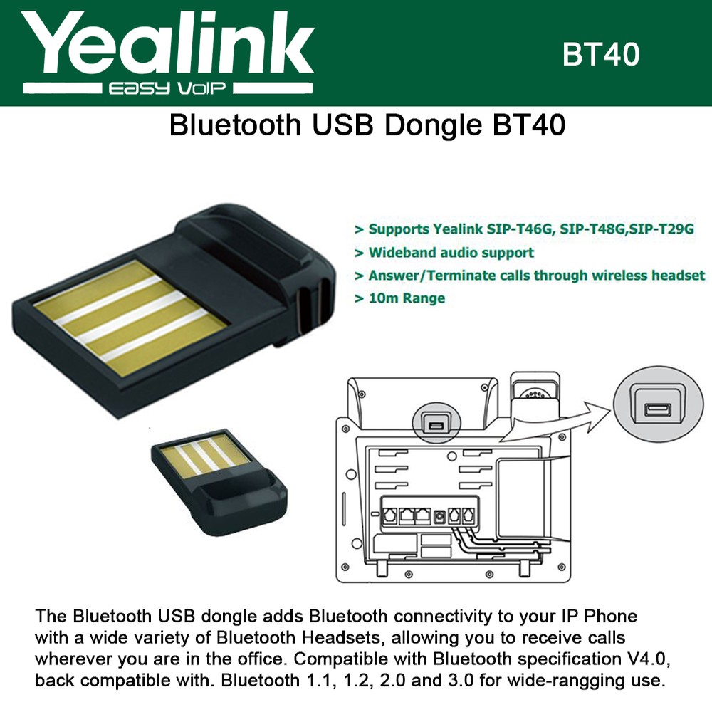 Yealink shop bt40 compatibility