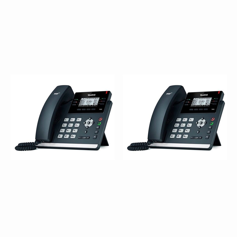 Yealink 2x SIP T42S IP Phone 12 line VoIP phone HD voice gigabit