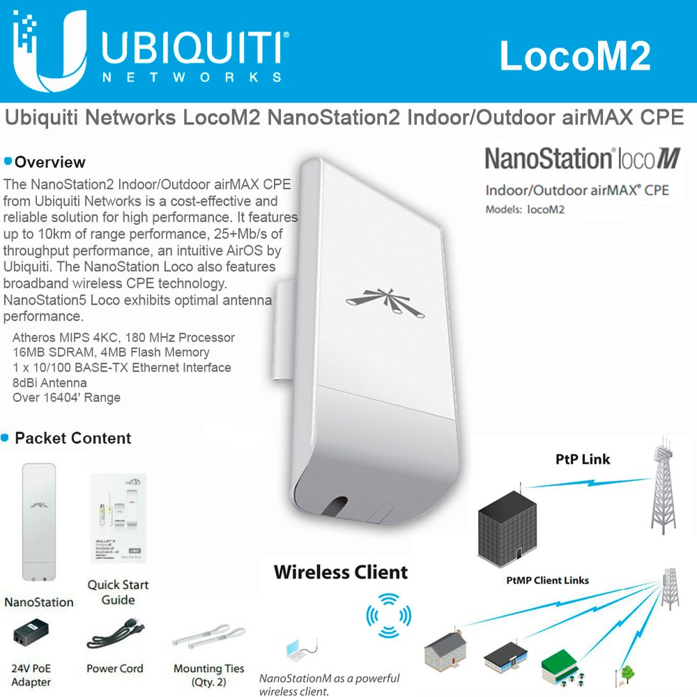 Ubiquiti Nanostation Loco M2 Distance Cheapest Selling | educatel.web ...