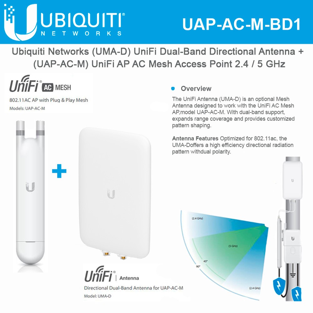 Ubiquiti UniFi AP Mesh Dual-Band Access Point with UniFi Dual-Band