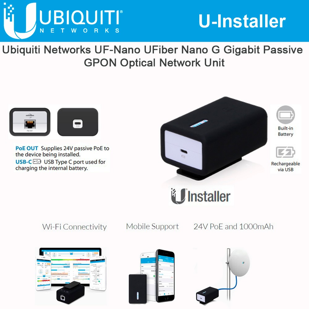 Us installer. Ubiquiti GPON. Ubiquiti UFIBER instant. Оптикал нетворк Юнит. CPE installation.