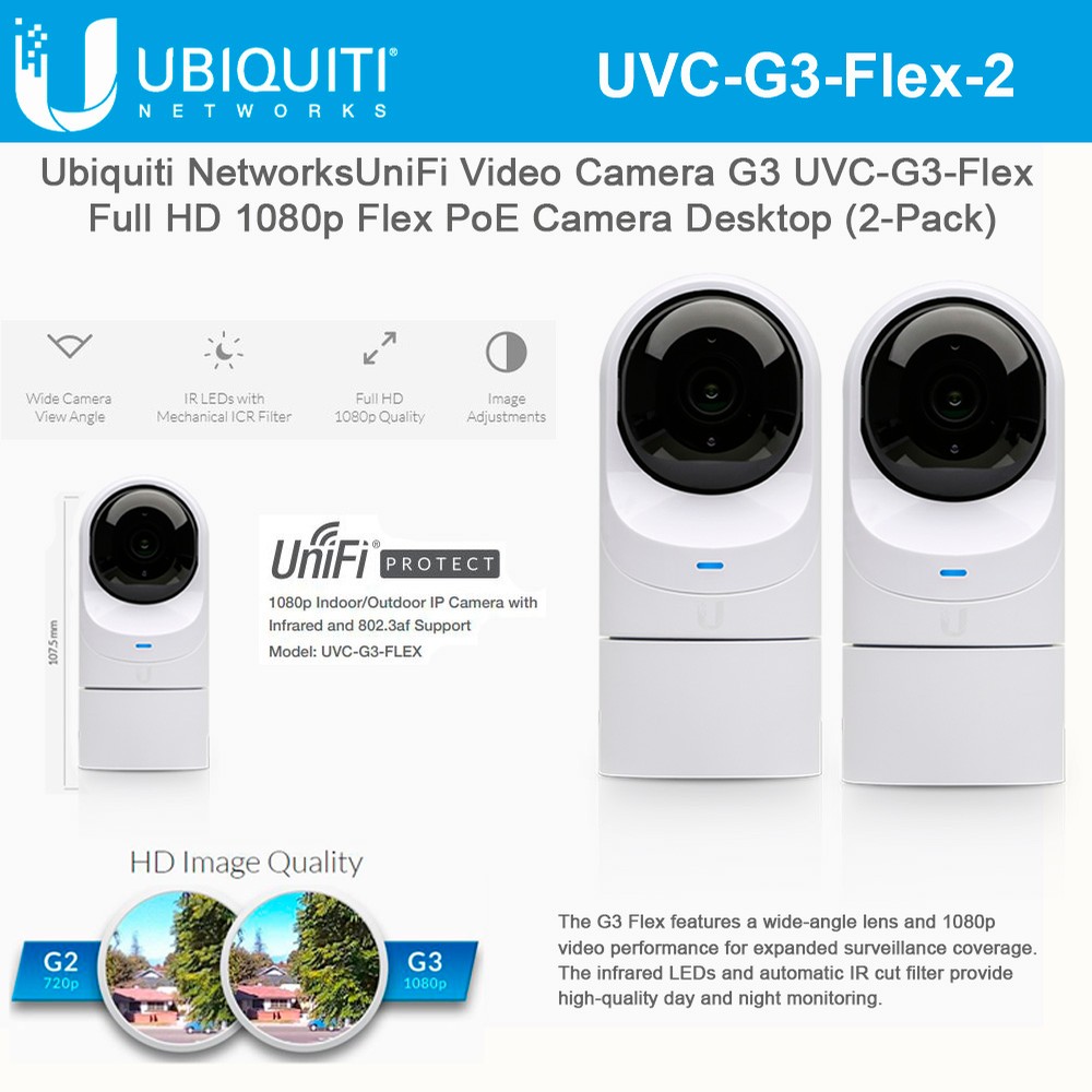 Ubiquiti UniFi Video Camera G3 Flex UVC-G3-Flex Full HD 1080p Network ...