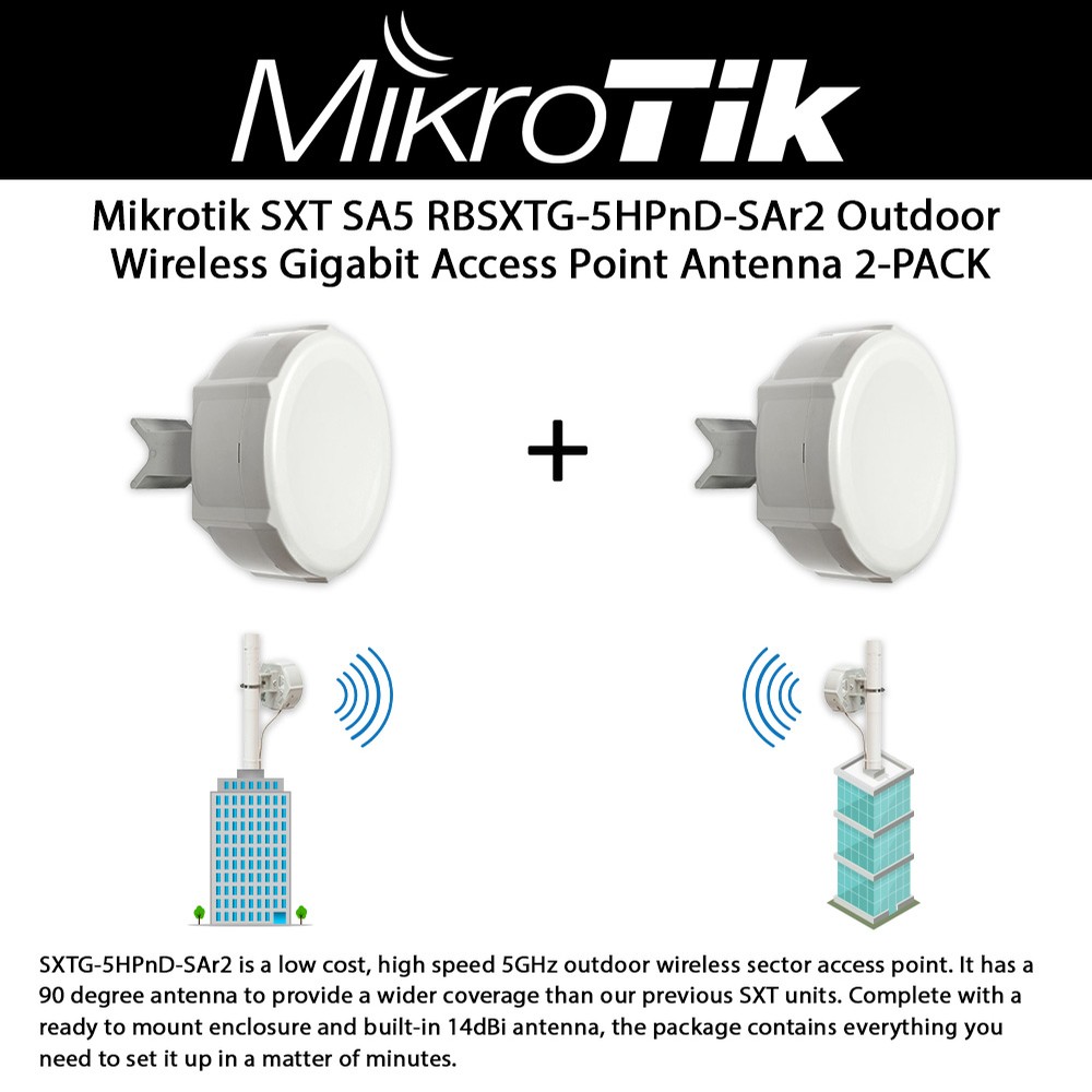 Mikrotik Sxt Sa5 Rbsxtg 5hpnd Sar2 Outdoor Wireless Gigabit Access