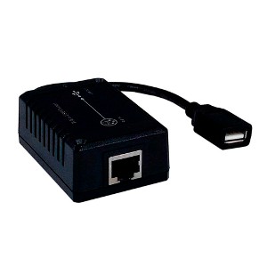 POE-SPLT-4848G-P | Gigabit PoE Splitter/Voltage Converter, 48V 802.3at  Input, 48VDC Wire Terminal (20W) and 48V 802.3at Passthru PoE Output, Max  50W