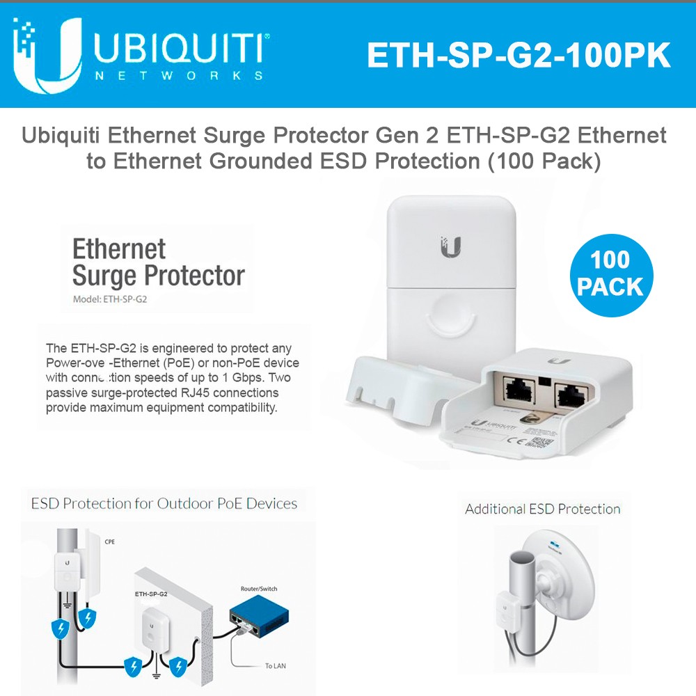 Ubiquiti Surge Protector Gen 2 ETHSPG2 for Outdoor High