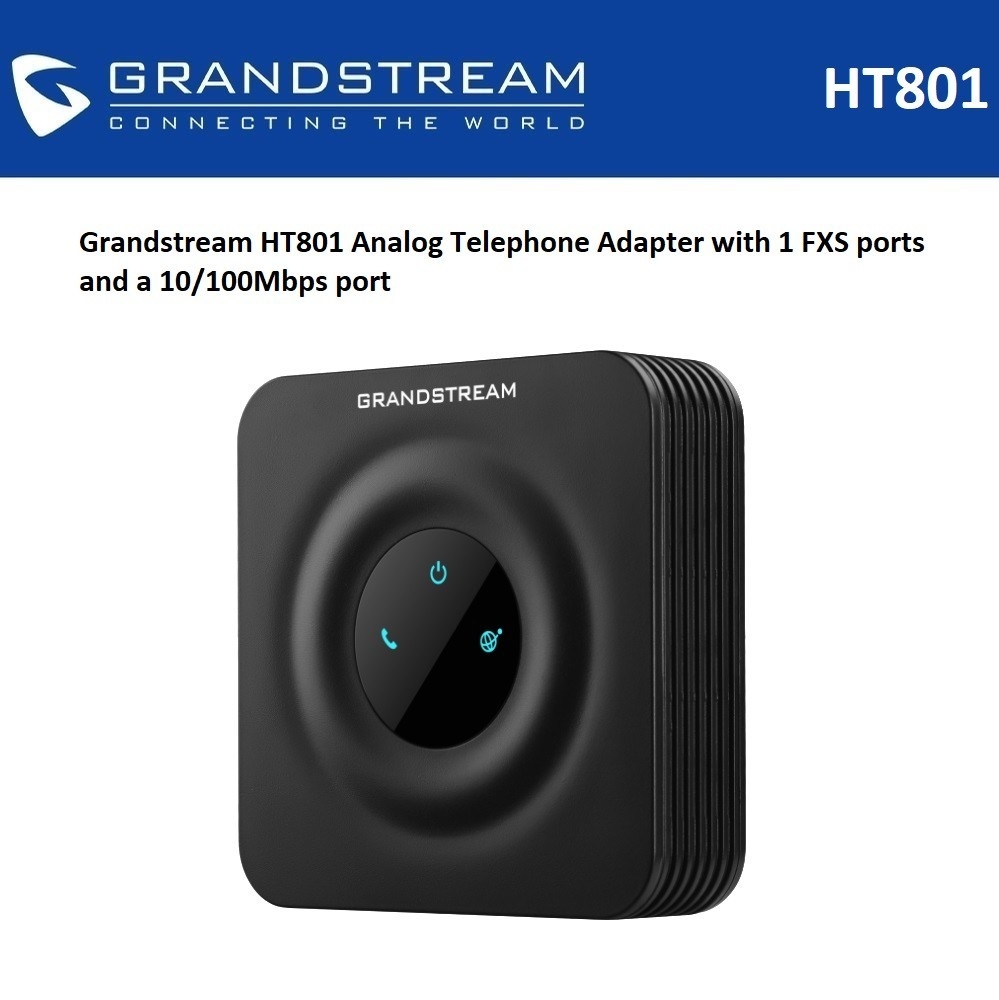 Grandstream Networks HT801 HandyTone 801 (HT801) ATA 1 FXS Port
