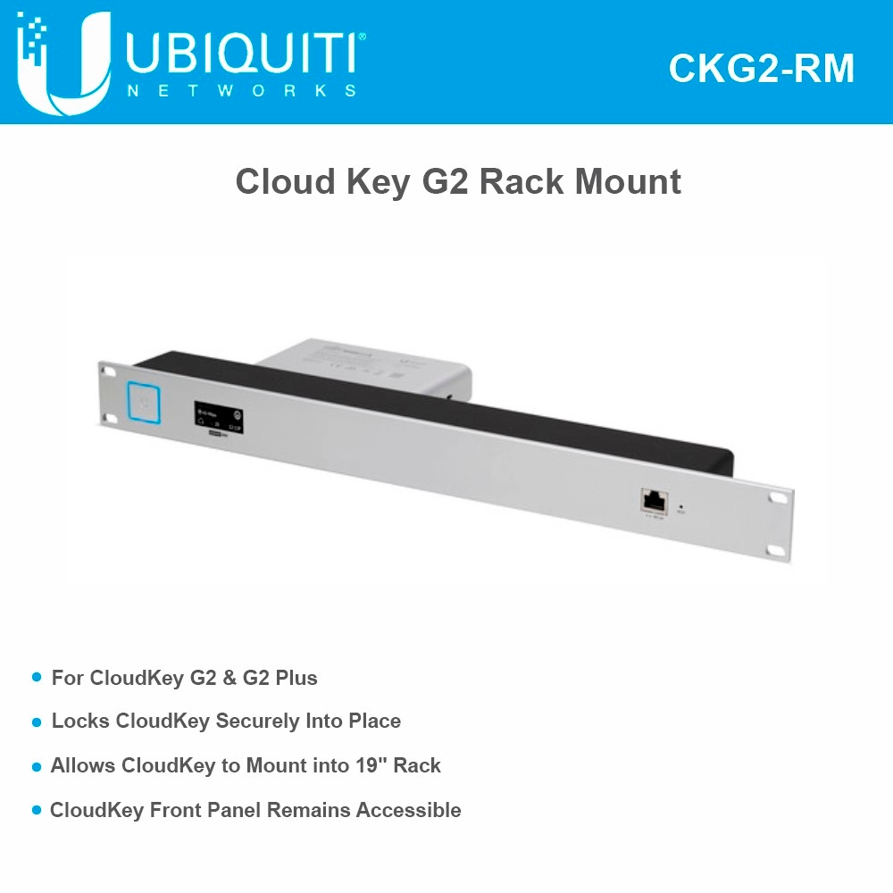Ubiquiti CKG2RM Cloud Key G2 Rack Mount Accessory Works with CloudKey