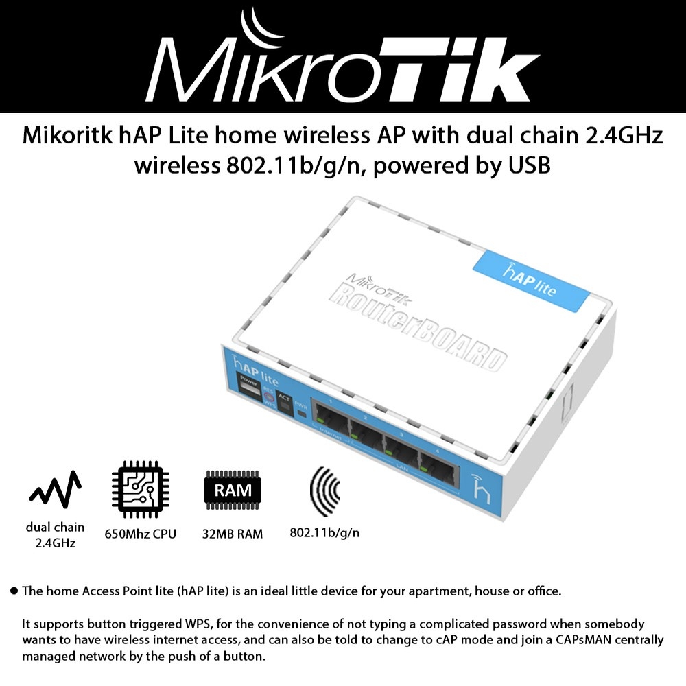 Jual Mikrotik RB941-2nD RB941 2ND Router Wireless HAP-Lite Di Seller - Foto 13